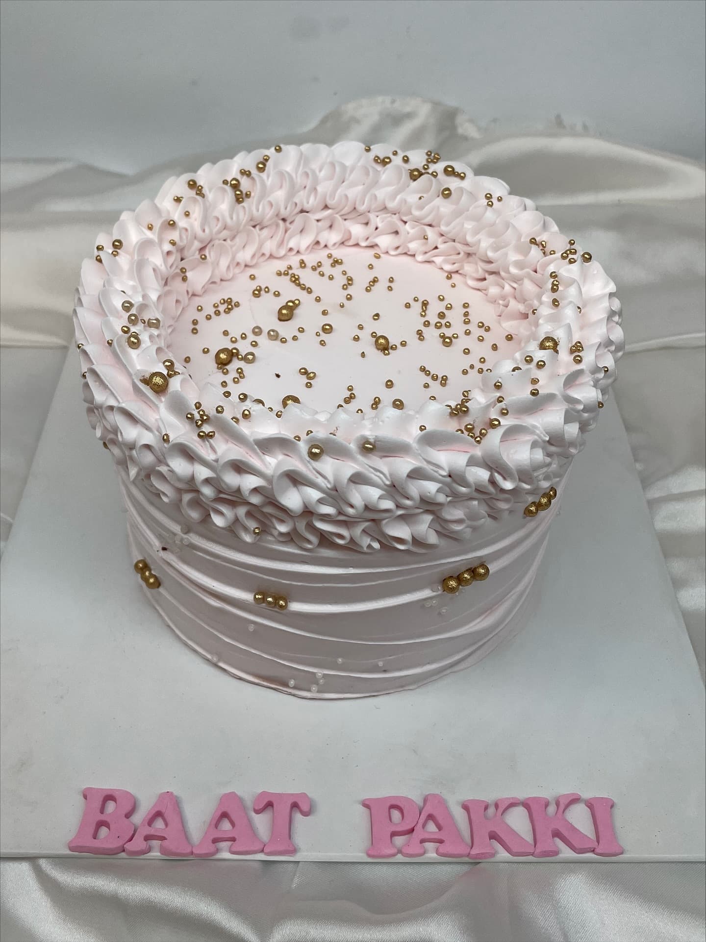Second baat pakki cake, made to a different brief