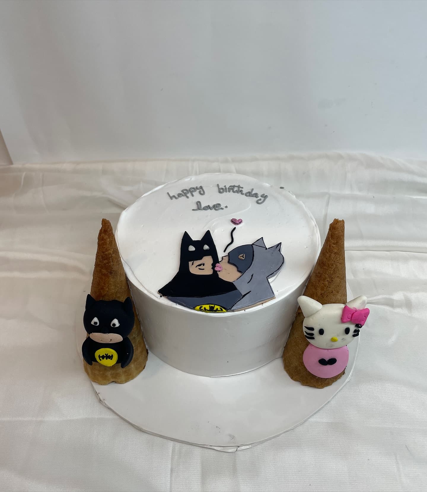 Batman themed birthday cake