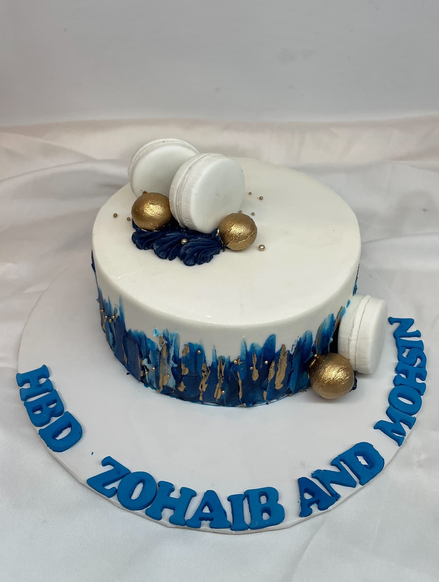 Custom birthday cake made to a customer's own brief