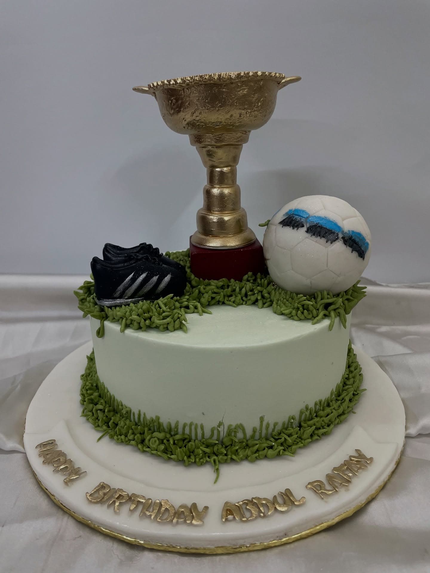 Football themed custom cake