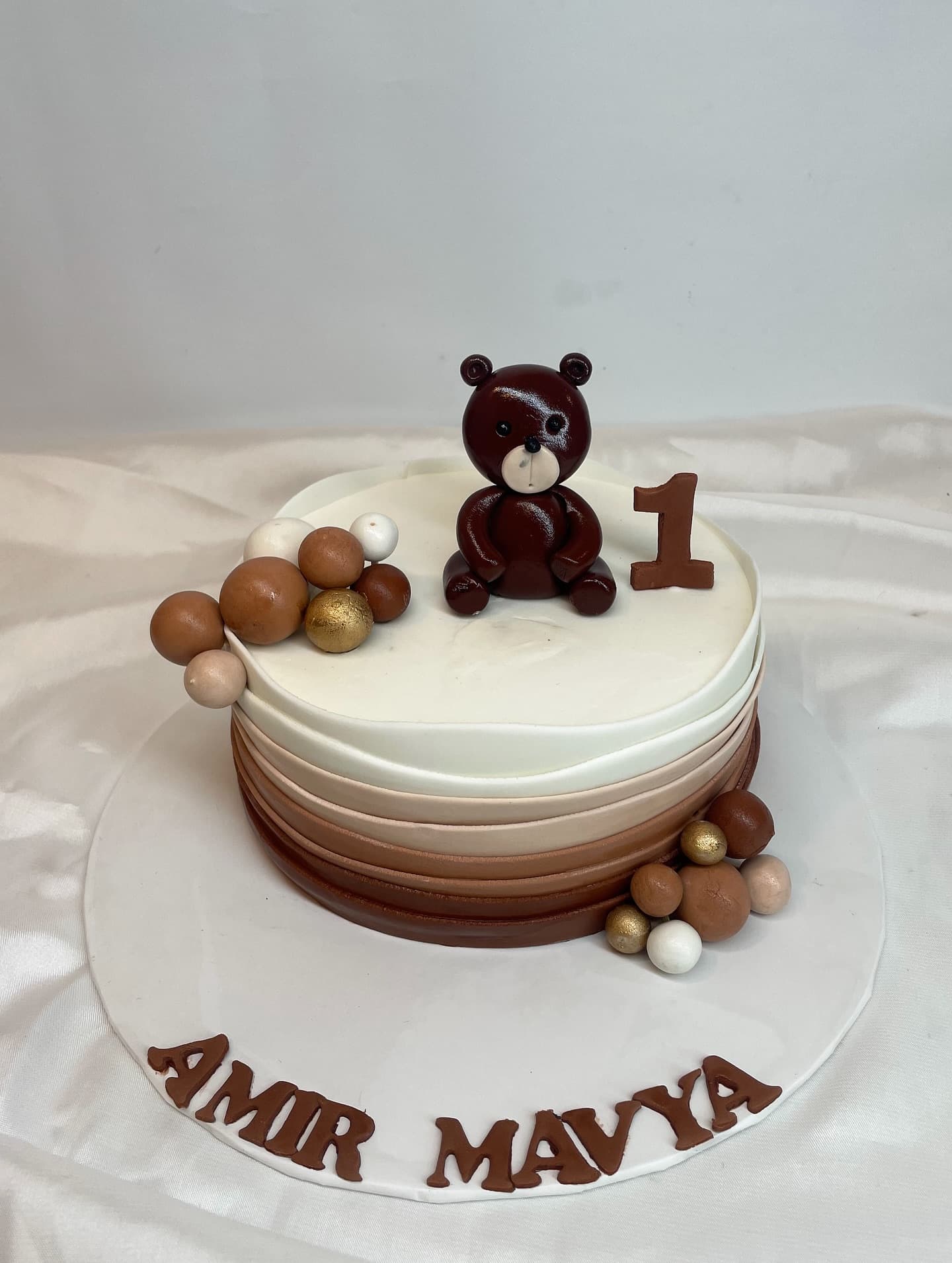 Teddy bear cake made for a birthday